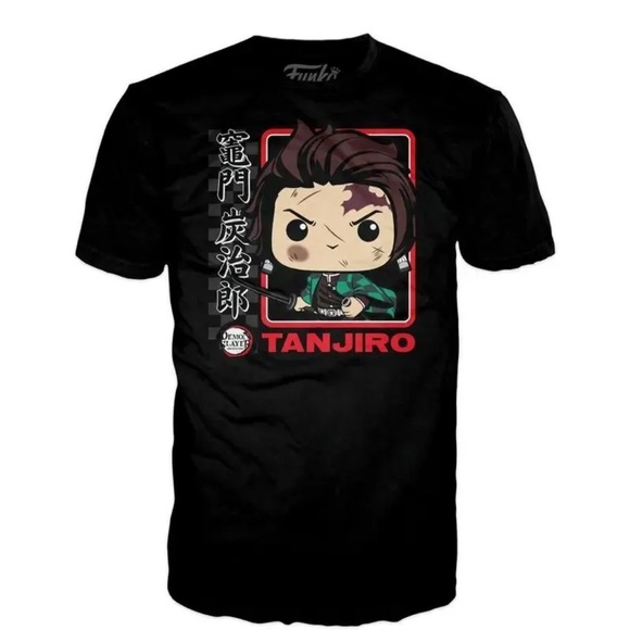 Funko Pop & T- Shirt Demon Slayer Tanjiro XL Tee - Picture 2 of 4